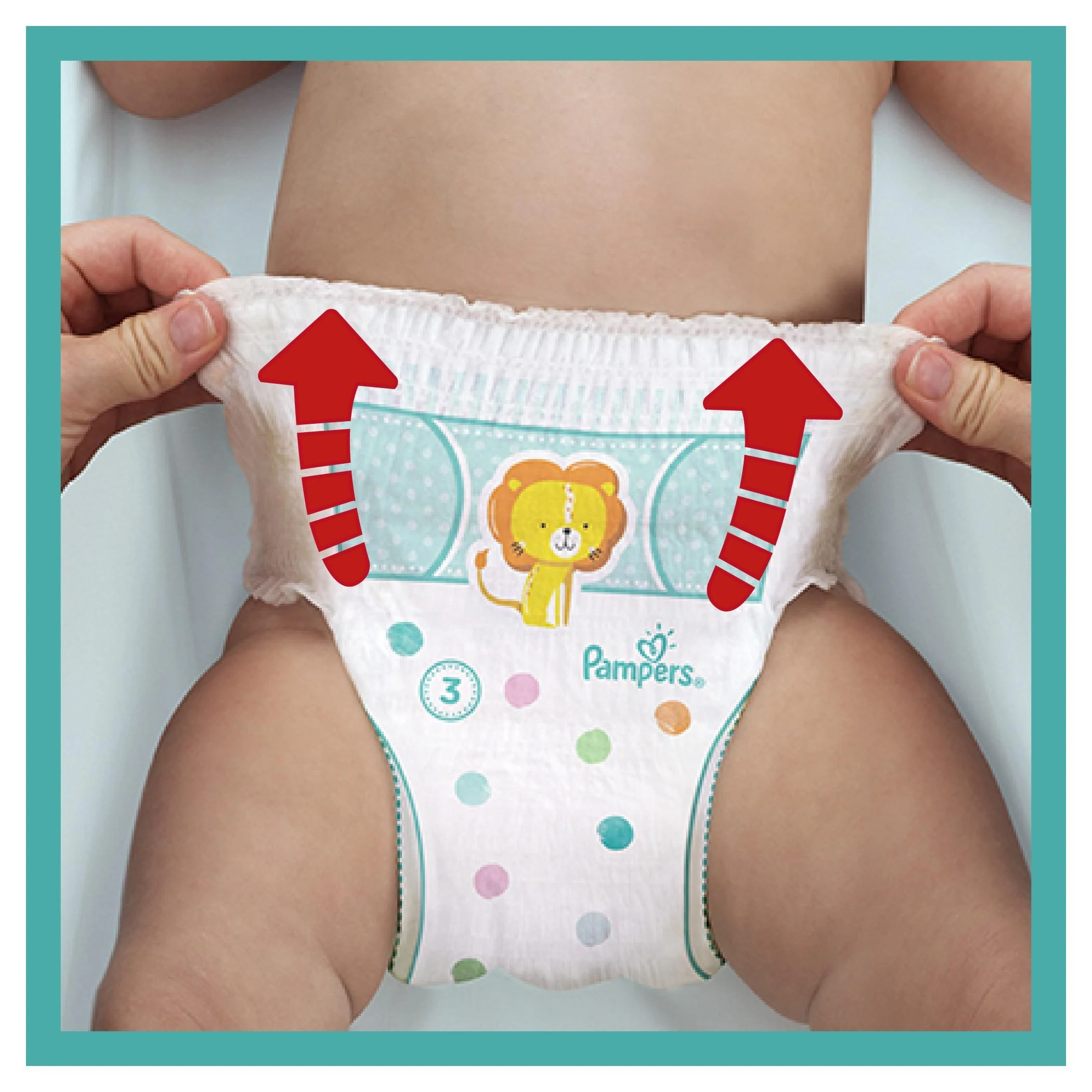 Sauskelnės - kelnaitės Pampers Pants 3 Dydis,  6-11kg, 128vnt.