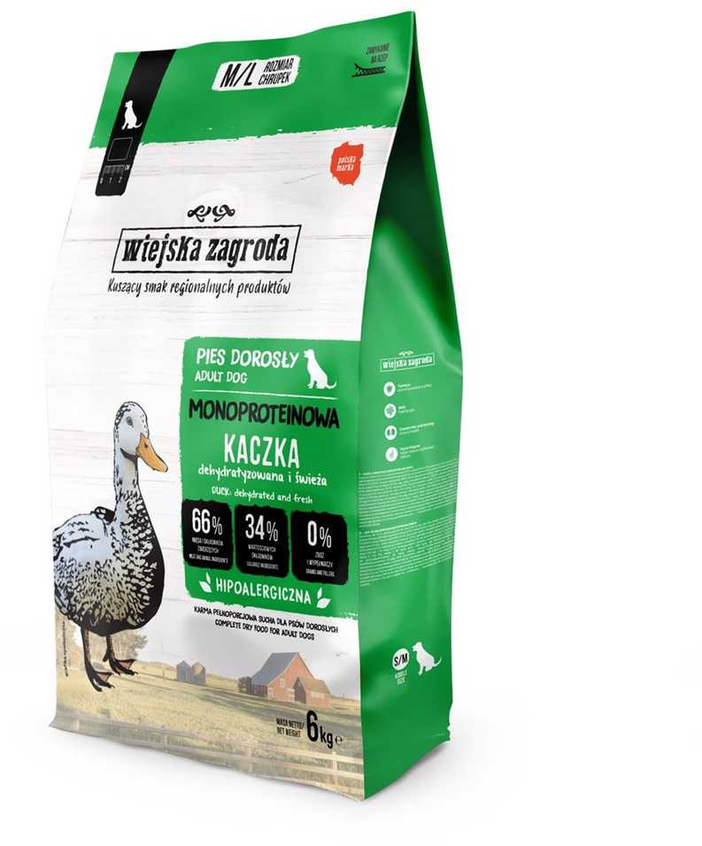 Sausas Šunų Maistas - WIEJSKA ZAGRODA Monoprotein antiena 6kg