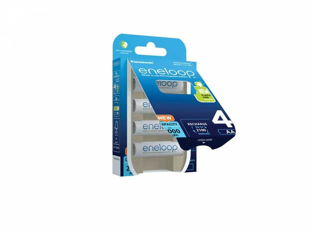 Panasonic Eneloop AA 2000mAh baterijos pakuotėje