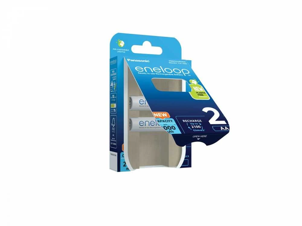 Panasonic Eneloop AA 2000 mAh baterijos pakuotėje
