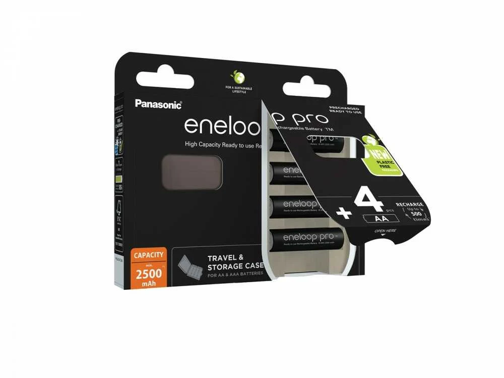 Panasonic Eneloop Pro AA baterijos dėžutėje