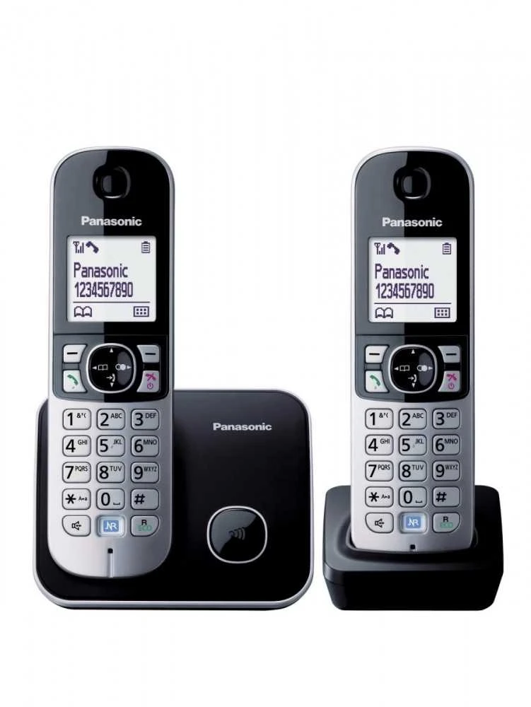 Panasonic KX-TG681 DECT telefonas Juodas,Sidabrinis