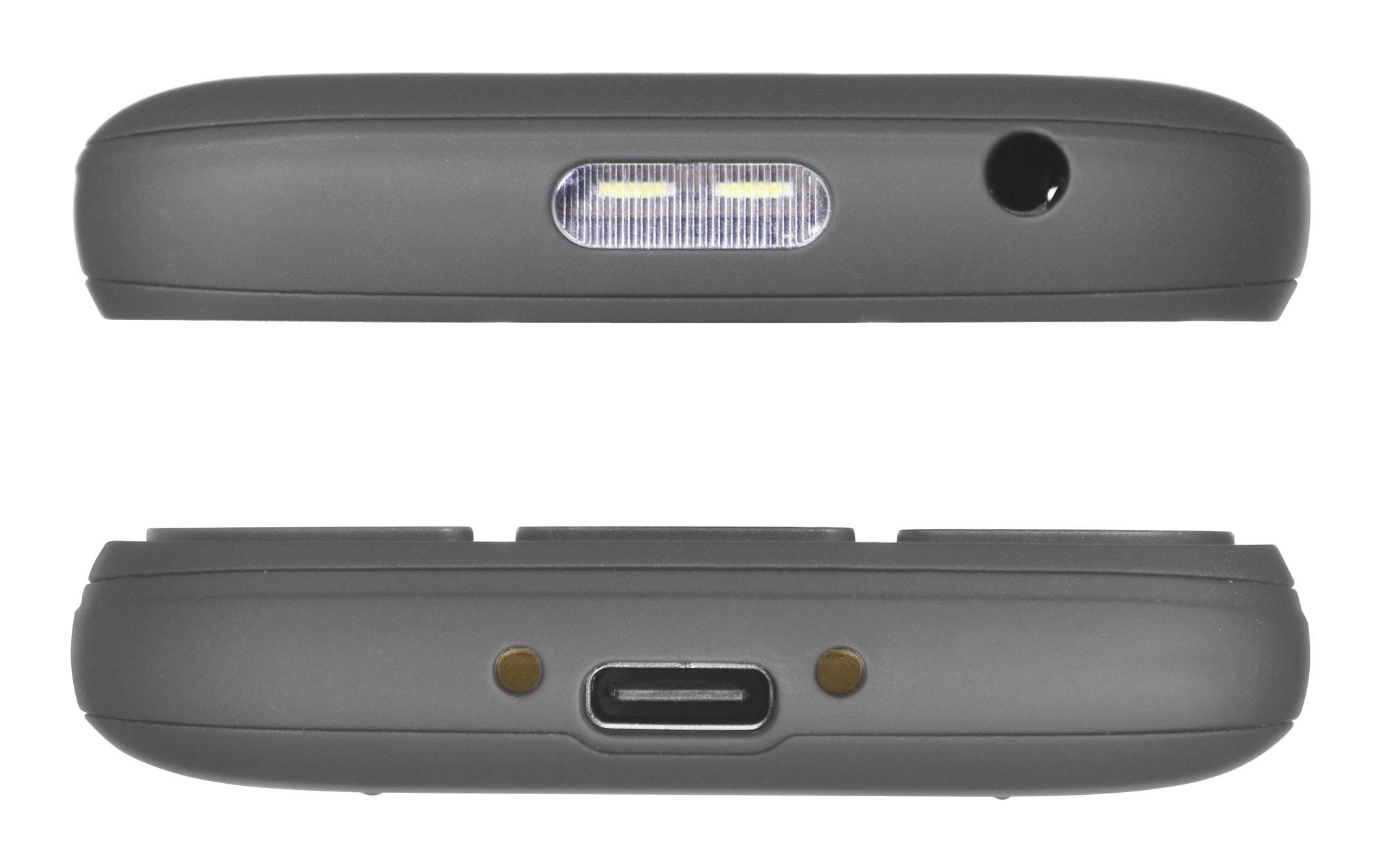 Panasonic | KX-TU160 | Lengvas naudojimas mobilusis telefonas | Pilkas | 2,4 colio | TFT-LCD | Bluetooth | USB versija USB-C | Integruota kamera | Pagrindinės kameros skiriamoji geba 0,3 MP