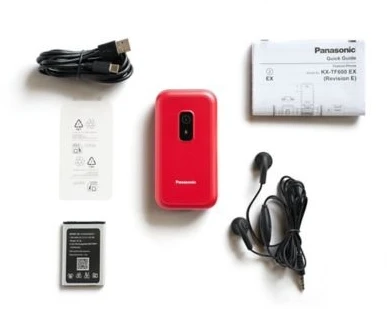 Panasonic Mobilusis telefonas 4g kx-tf600exr raudona