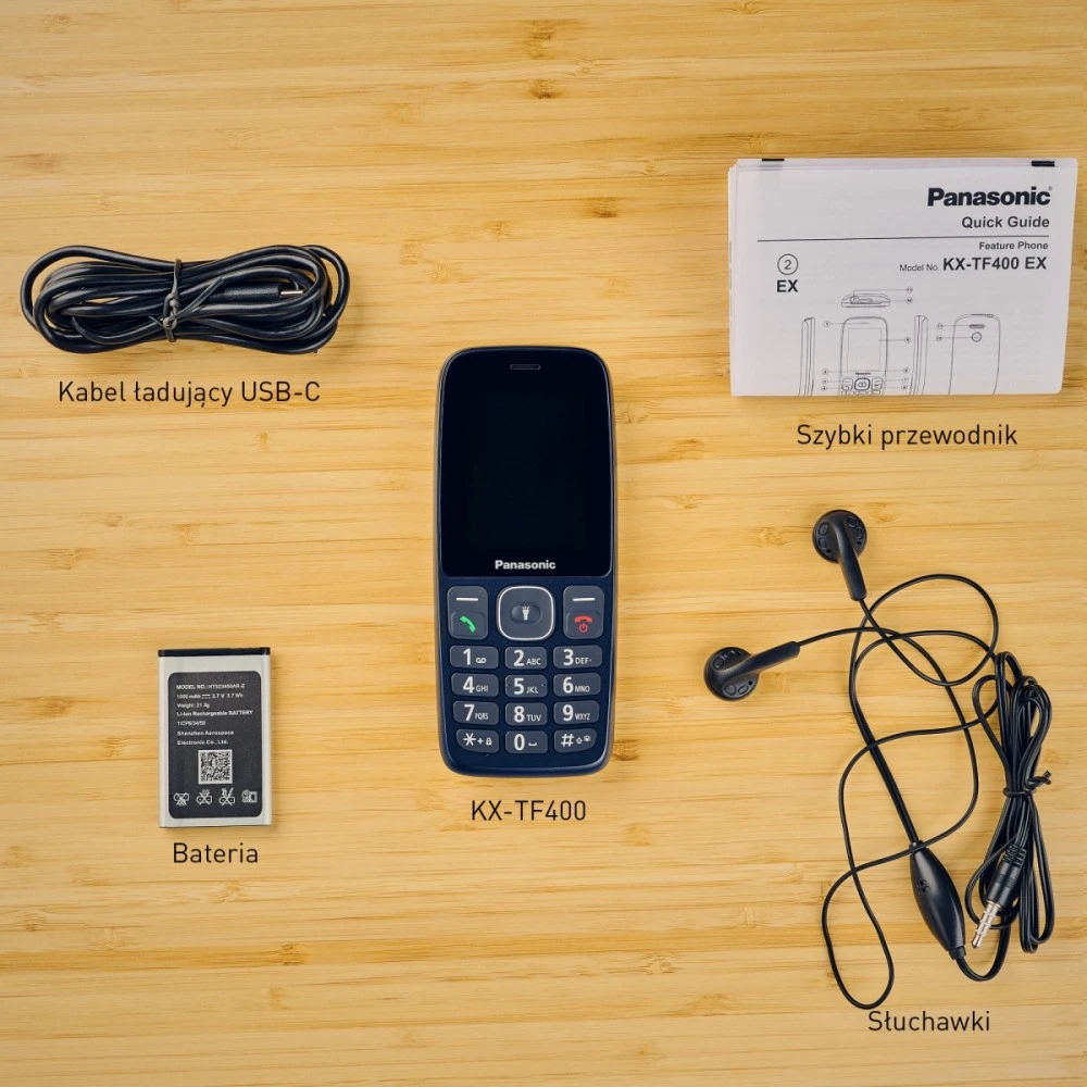 Panasonic Mobilusis telefonas kx-tf400exc mėlyna