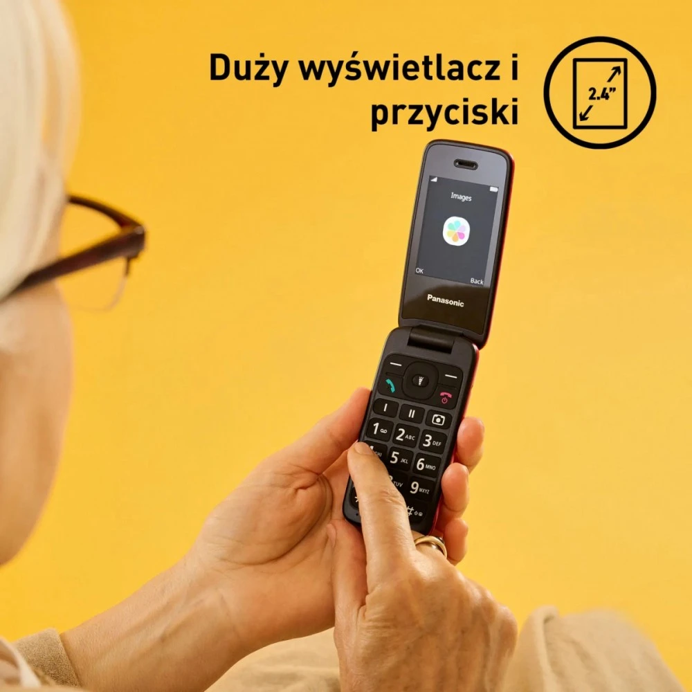 Panasonic Mobilusis telefonas kx-tu410 exr 4g raudona