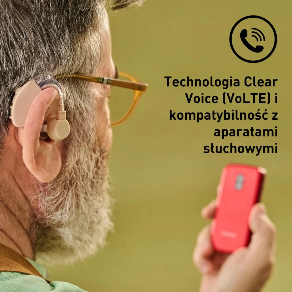 Panasonic Mobilusis telefonas kx-tu410 exr 4g raudona