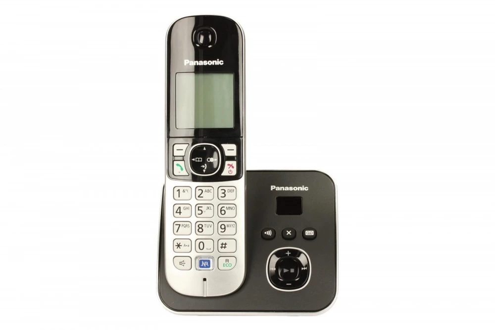 Fiksuotas telefonas Panasonic KX- TG6821PDB Juodieji ir sidabriniai