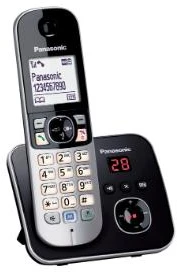 Fiksuotas telefonas Panasonic KX- TG6821PDB Juodieji ir sidabriniai