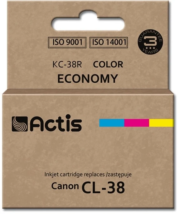 Actis KC-38R rašalas (pakeitimas Canon CL-38; standartinis; 12 ml; spalvotas)