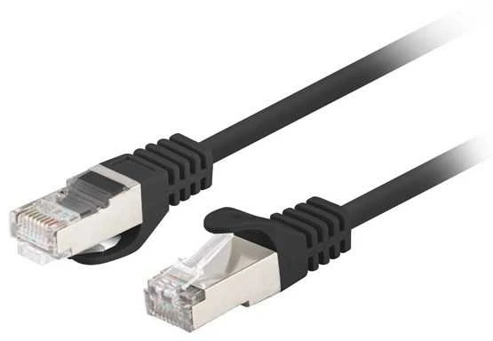 Patchcord kat.6 utp 3m juoda fluke passed lanberg 10-pack
