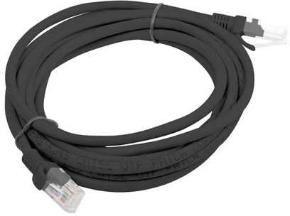 Patchcord kat.6 utp 3m juoda fluke passed lanberg 10-pack