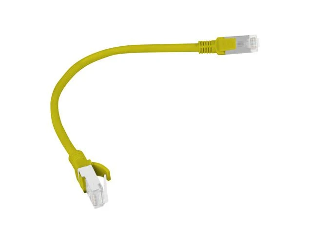 LANBERG PCU5-10CC-0025-Y Patchcord RJ45 kat. 5e UTP 0,25m geltona