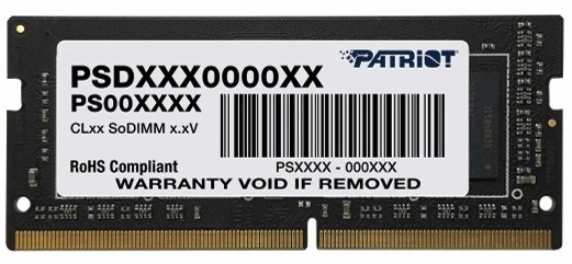 RAM Patriot Atmintis ddr4 signature 8gb/3200 (1*8gb) cl22