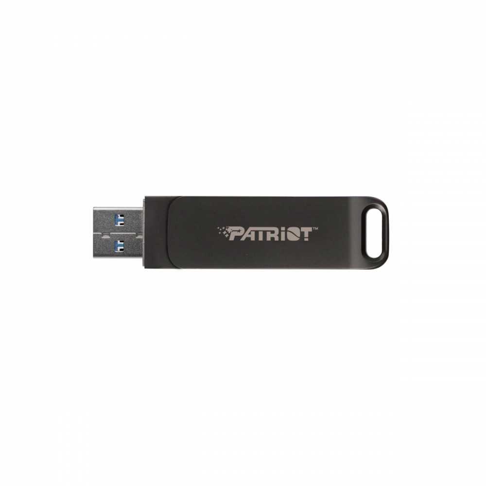 Patriot rage r550 128gb dual usb a+c, alu, 100mbs