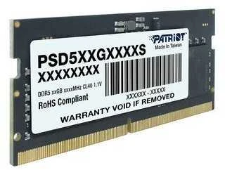 „Patriot Memory Signature Line PSD58G560082“ atminties modulis 8 GB 1 x 8 GB DDR5 5600 MT/s 288 kontaktų UDIMM