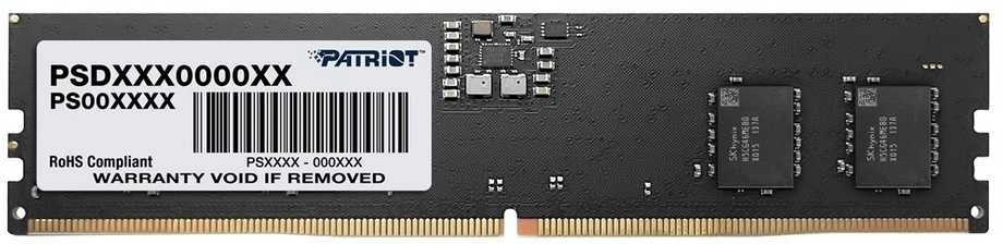 „Patriot Memory Signature Line PSD58G560082“ atminties modulis 8 GB 1 x 8 GB DDR5 5600 MT/s 288 kontaktų UDIMM