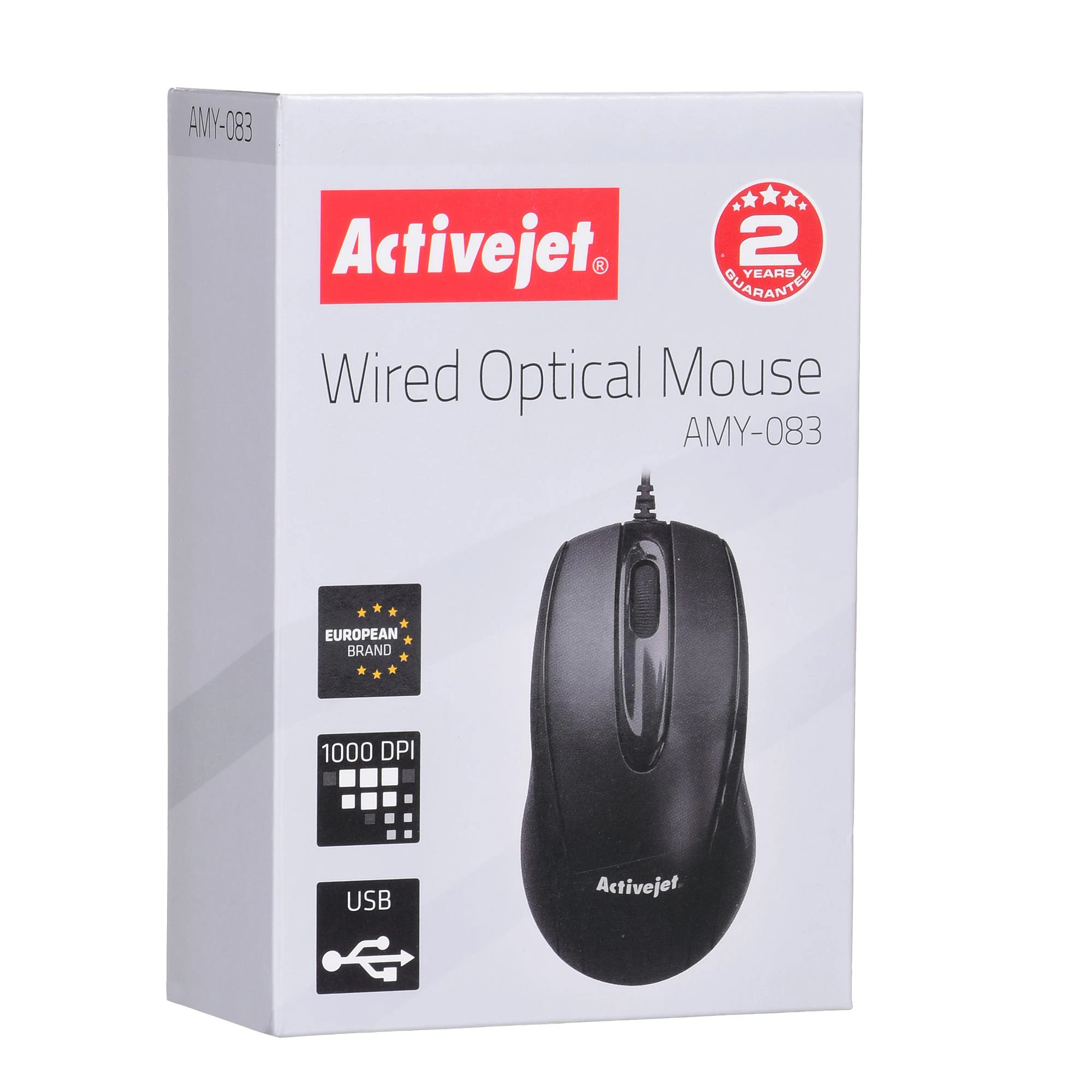 Kompiuterio Pelė - Activejet AMY-083 1000 DPI Abiems Rankoms