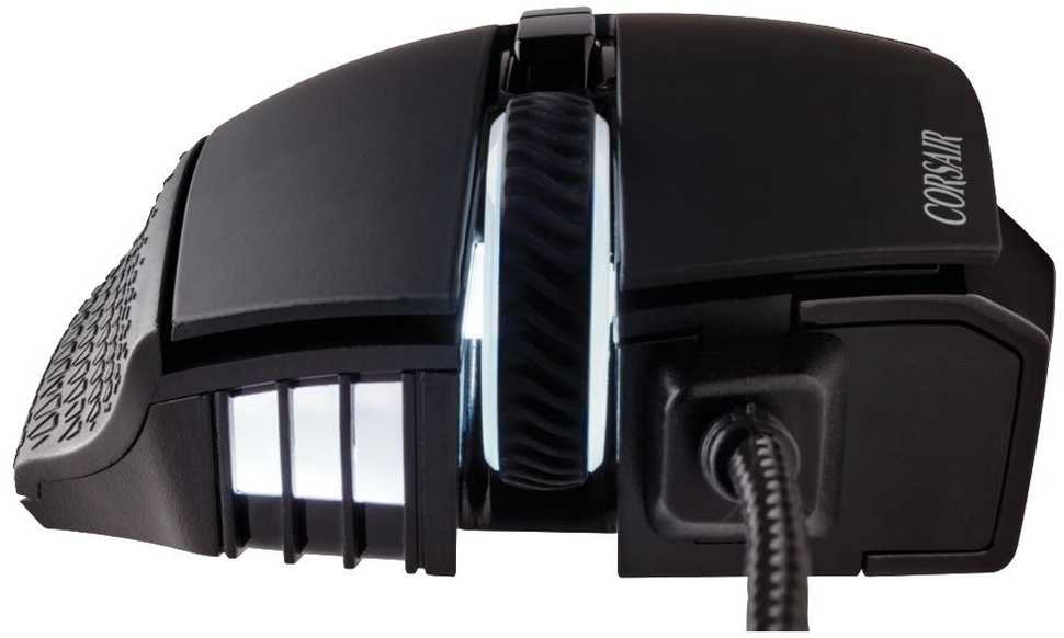 Pelė corsair scimitar elite moba/mmo rgb juodas