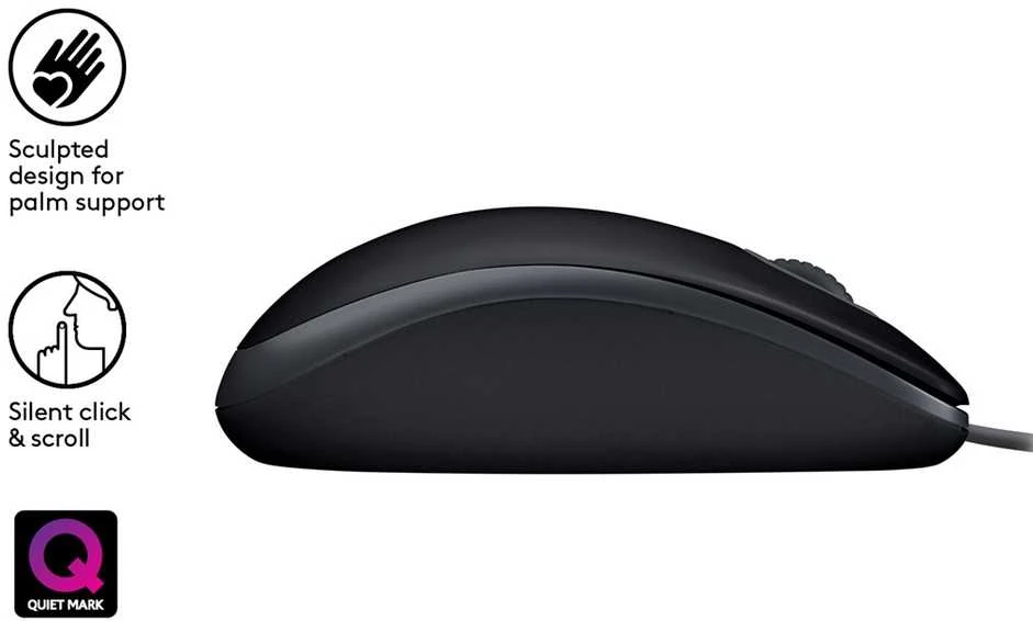 Pelė logitech 910-005508 (optinė; 1000 dpi; spalva juoda)
