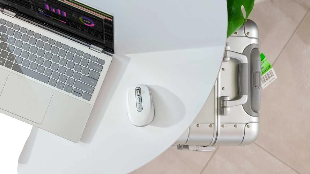 Belaidė pelė Logitech MX Anywhere 3S, šviesiai pilkos spalvos