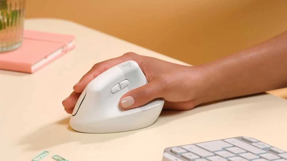 Pelė logitech lift vertical baltas