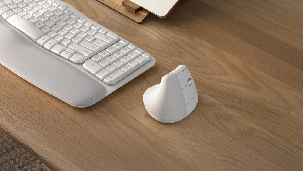 Pelė logitech lift vertical baltas