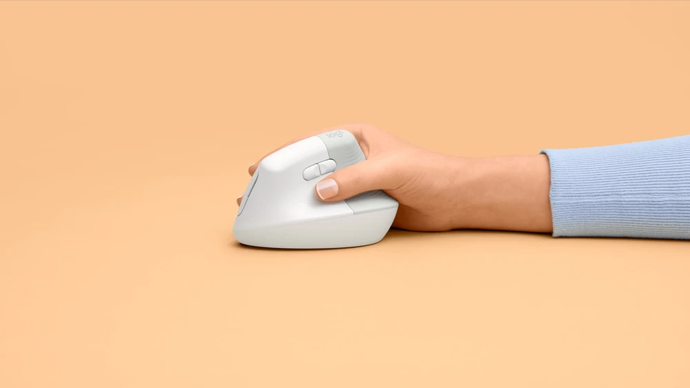 Pelė logitech lift vertical baltas