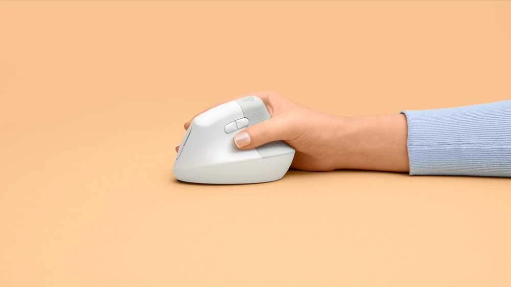 Pelė logitech lift vertical baltas