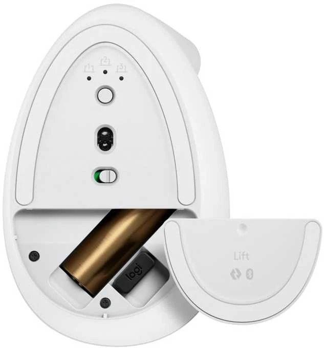 Pelė logitech lift vertical baltas