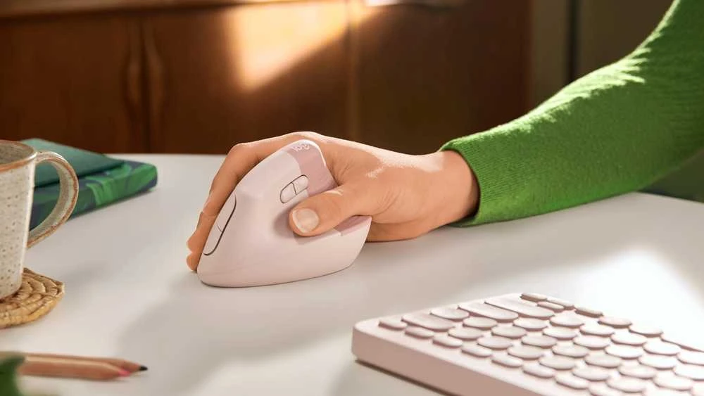 Pelė Logitech Lift, rožinė