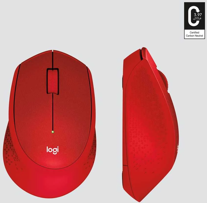Pelė logitech m330 910-004911 (optinė; 1000 dpi; spalva raudona)