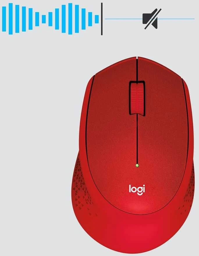 Pelė logitech m330 910-004911 (optinė; 1000 dpi; spalva raudona)