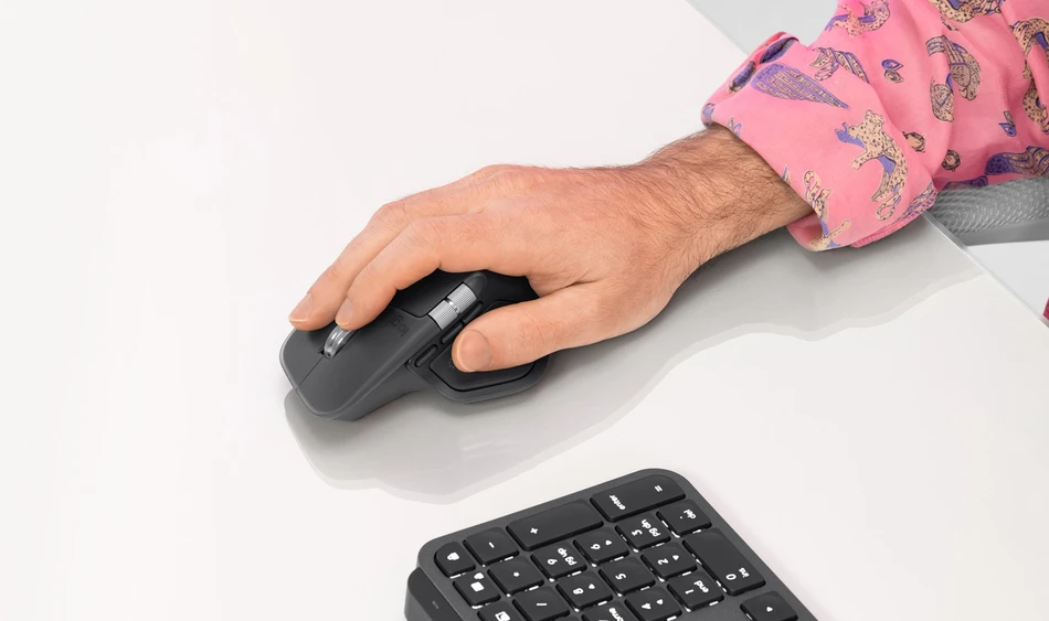 LOGITECH MX Master 4 BT pelė Space juoda, skirta Mac
