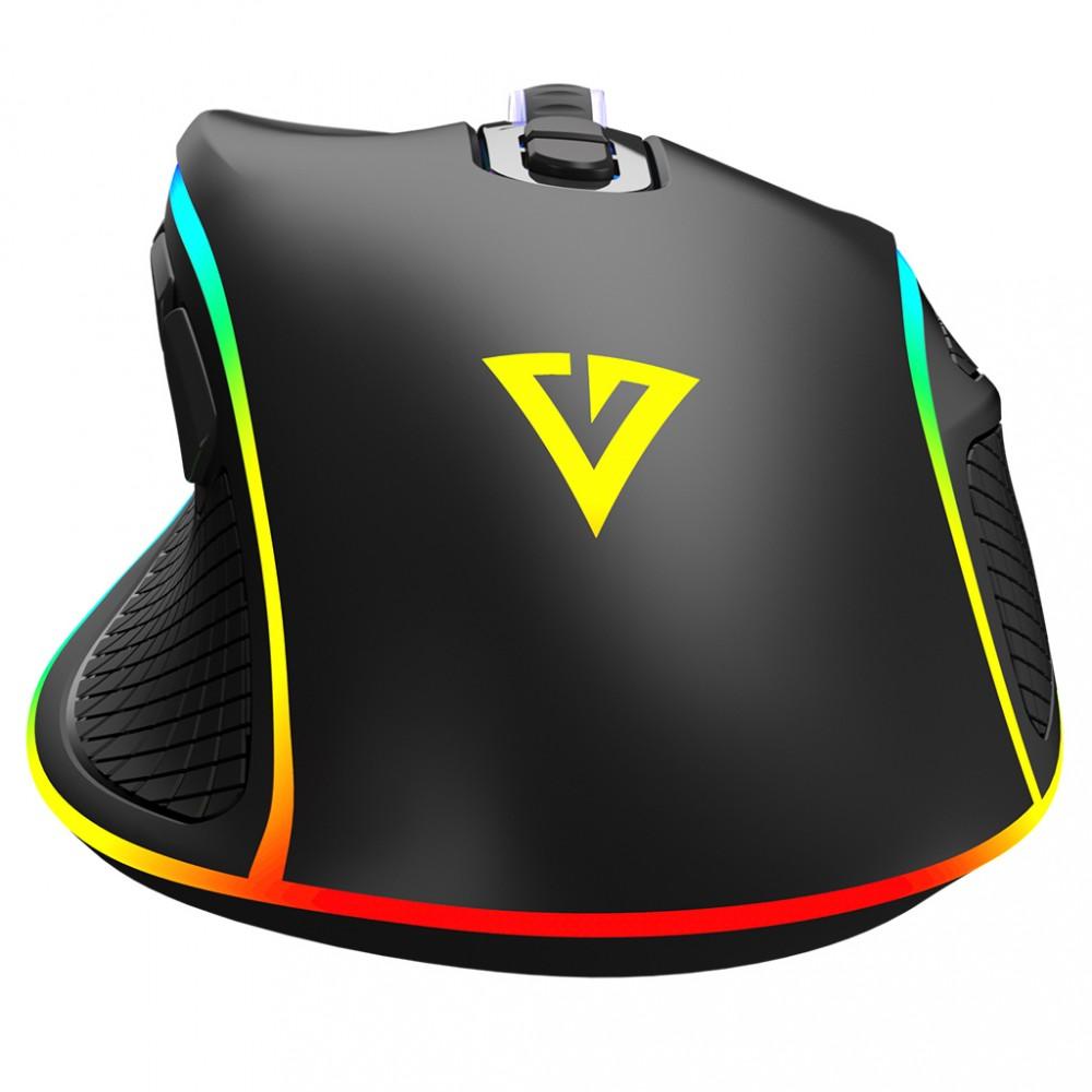 MODECOM VOLCANO VELES juoda su laidu optinė pelė | 12800 DPI