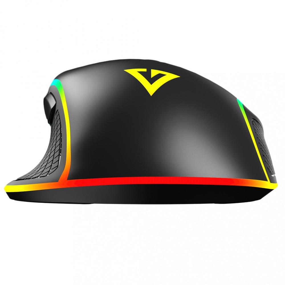 MODECOM VOLCANO VELES juoda su laidu optinė pelė | 12800 DPI