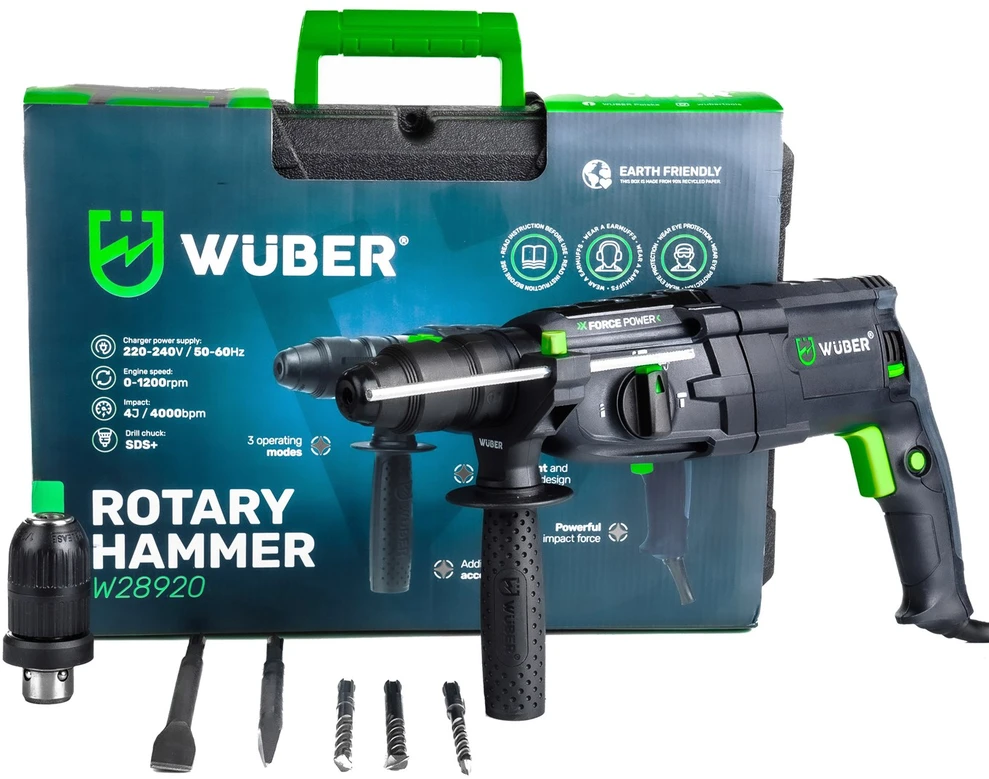 Gręžtuvas-perforatorius WUBER WR-RH-2500