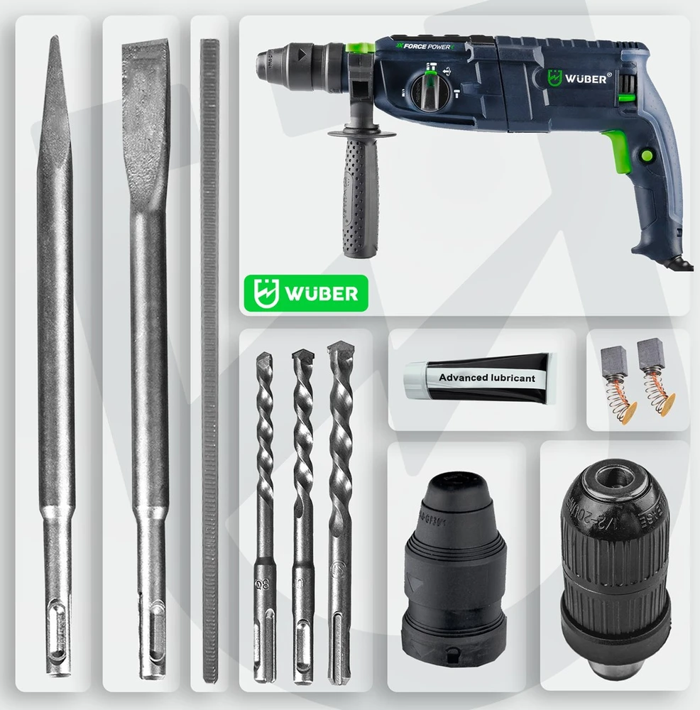 Gręžtuvas-perforatorius WUBER WR-RH-2500