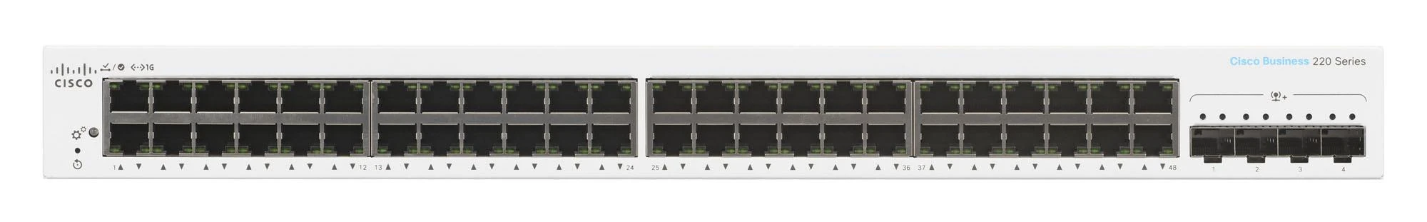 Šakotuvas Cisco CBS220-48T-4X-EU jungiklis