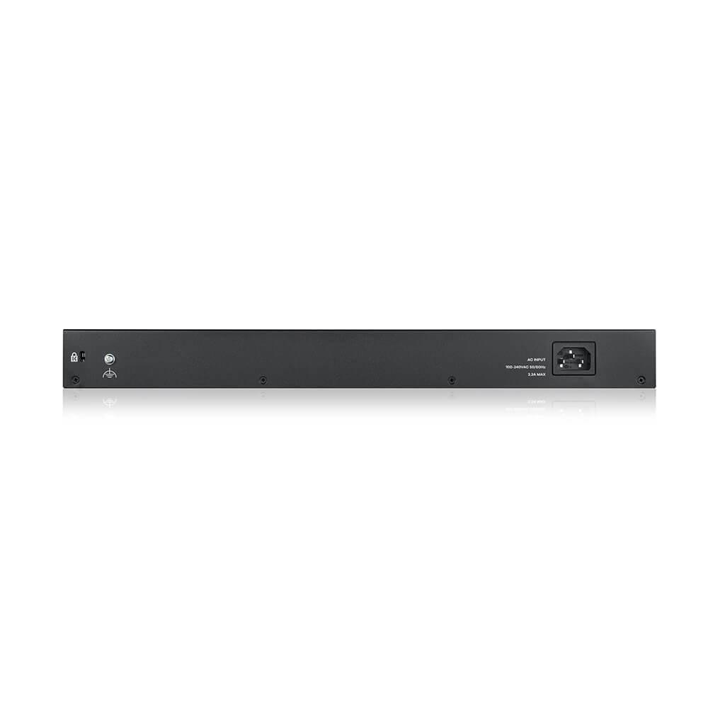 Šakotuvas ZYXEL GS1900-24HP V2, 24 PORT GBE L2 POE SMART SWITCH, MONTAVIMAS, 170 W (5 M. GARANTIJA)