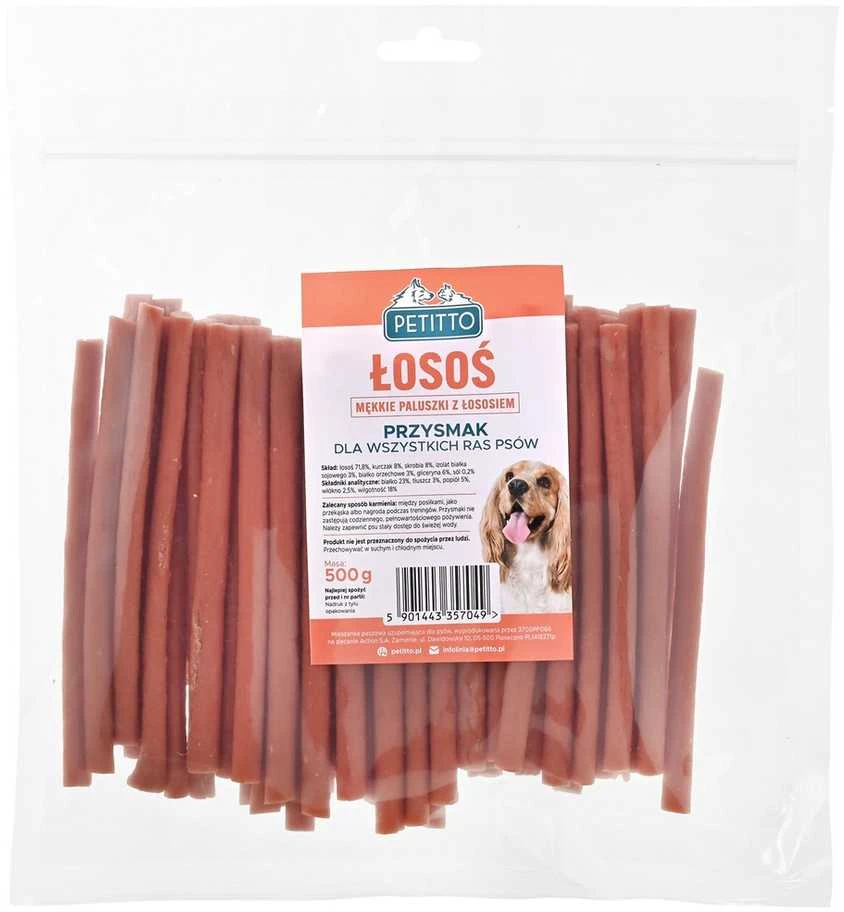 PETITTO lašiša sticks – skanėstas šuniui – 500g