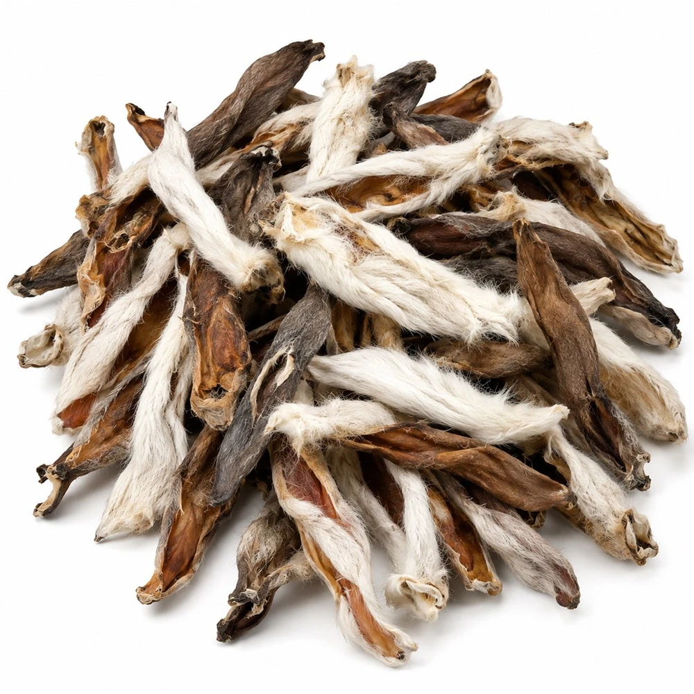 PETITTO triušiena ear with fur Mono - dog treat - 1kg