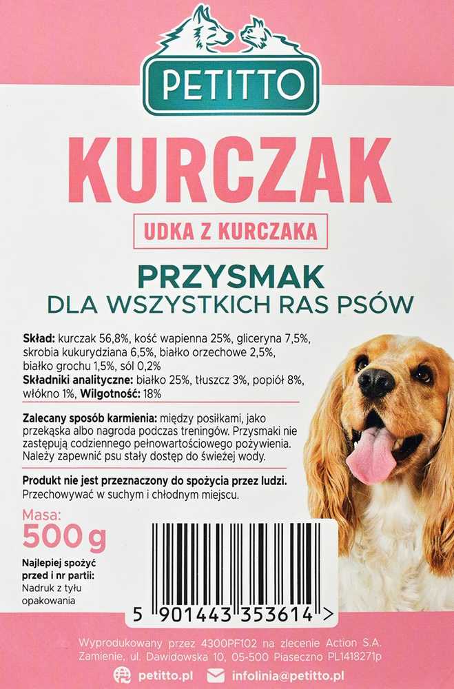 PETITTO - Udka su vištiena -Skanėstas šuniui - 500g