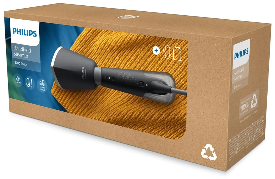 Rankinis drabužių garintuvas Philips 5000 serija STH5030/80, tamsiai pilkas