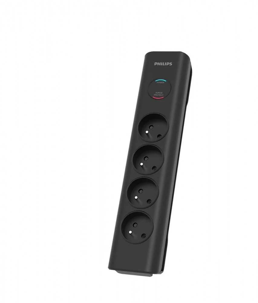 Philips Apsaugos nuo viršįtampių juosta spn7040ba/60 4 kintamosios srovės lizdai, 2m juodi
