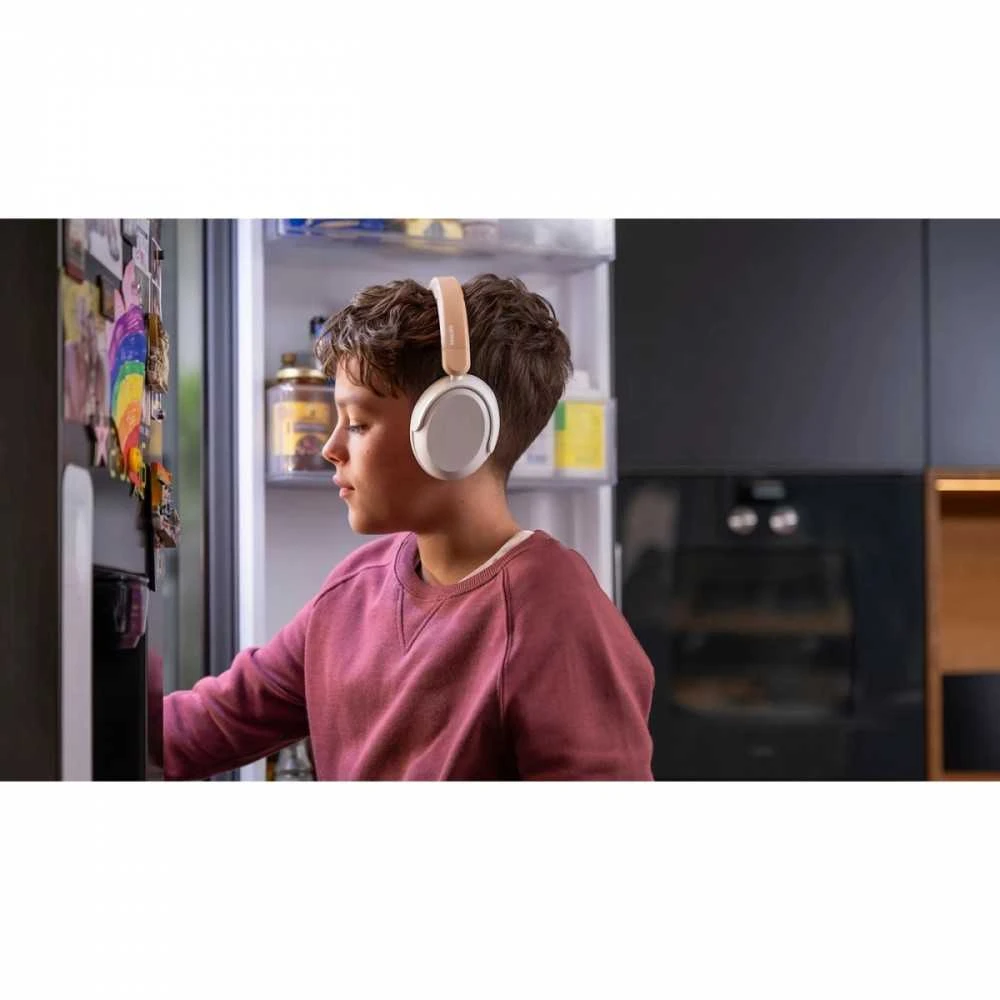 Vaikiškos belaidės ausinės Philips TAK5500RT/00, Gintaro ir baltos spalvos