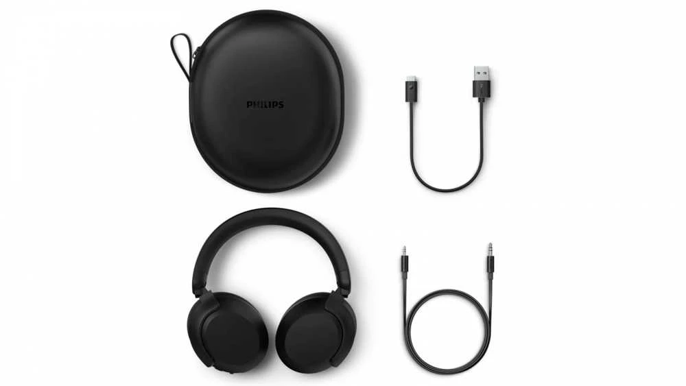 Ausinės Philips TAH8000 noise cancelling ausinės, juodas