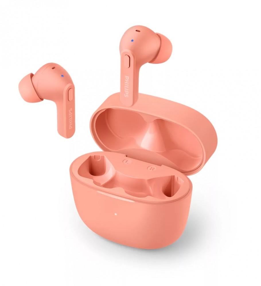Tikrai belaidės ausinės Philips TAT2206PK/00, Rožinės