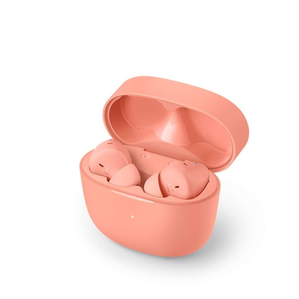 Tikrai belaidės ausinės Philips TAT2206PK/00, Rožinės