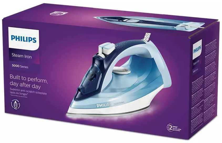 Philips 5000 Series Garų lygintuvas DST5030/20 2400 W galia 45 g/min nenutrūkstamas garas 180 g garo pripūtimas SteamGlide Plus